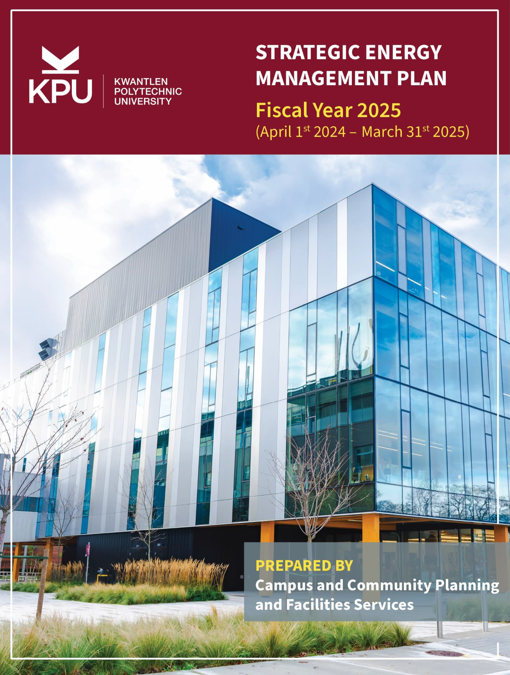 Strategic Energy Manager Plan Fiscal Year 2025