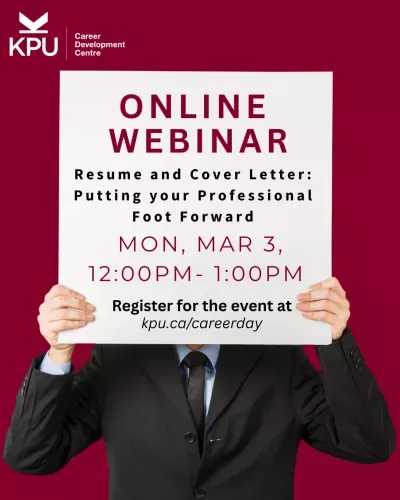 Resume and Cover Letter Webinar