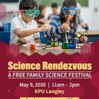 KPU Science Rendezvous, KPU Science Rendezvous 2026, Science Rendezvous, family events, family-friendly, free event