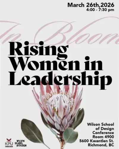 Rising Women in Leadership poster